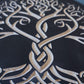 Celtic Knot Tree of Life Wood Wall Art: Engraved Yggdrasil Decor