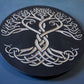 Celtic Knot Tree of Life Wood Wall Art: Engraved Yggdrasil Decor