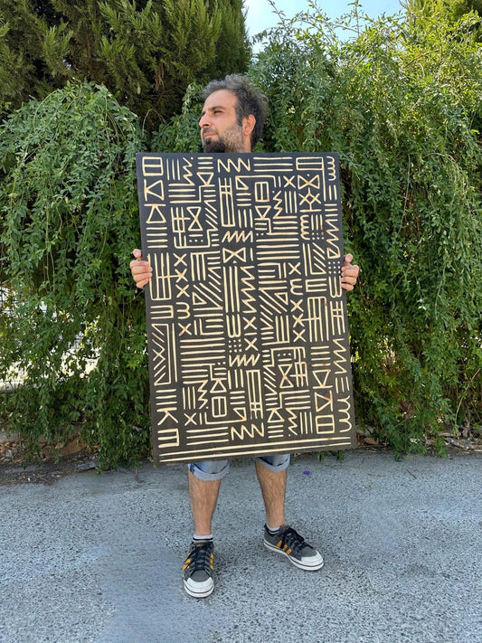 Wooden 3D Wall Art Panel – Hand-Carved Decorative Piece - Wood Wall Hanging Decor