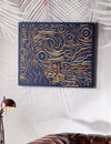 3D Starry Night Wood Wall Art: Hand-Carved Van Gogh Inspired Decor