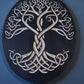 Celtic Knot Tree of Life Wood Wall Art: Engraved Yggdrasil Decor