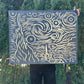 3D Wood Wall Art: Carved Starry Night Decor