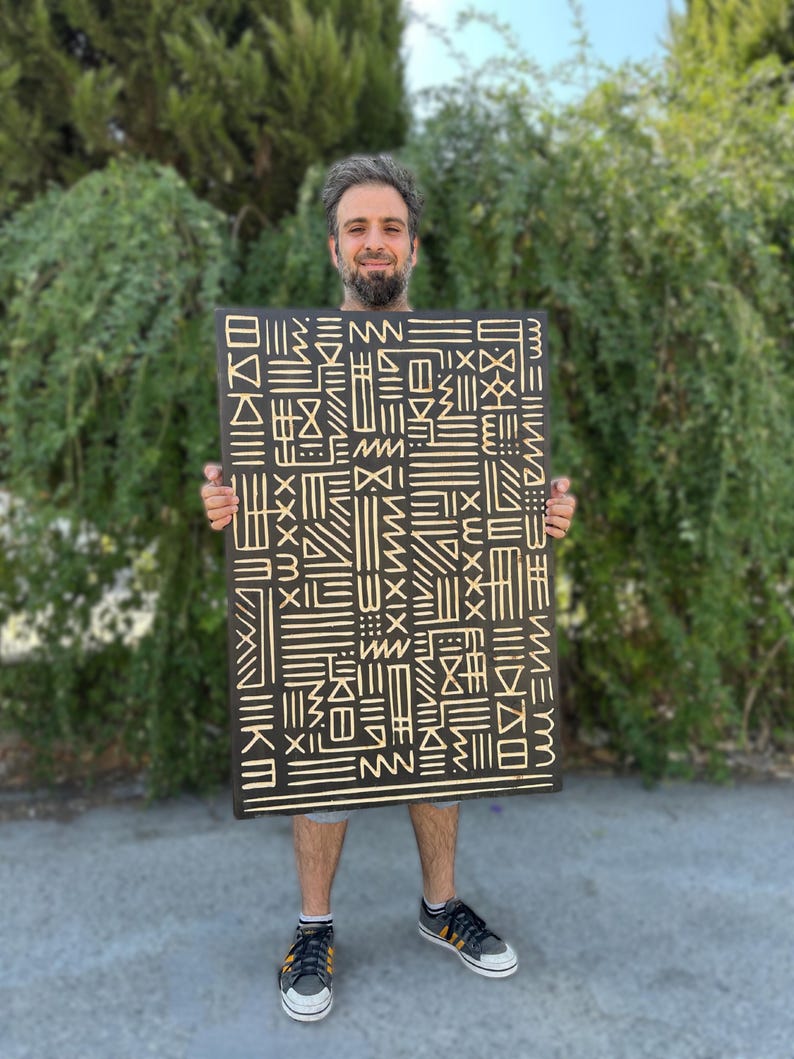 Wooden 3D Wall Art Panel – Hand-Carved Decorative Piece - Wood Wall Hanging Decor