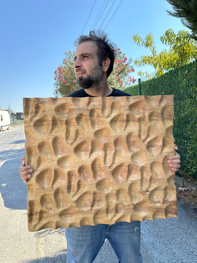 3D Carved Wood Wall Art | Architectural Wooden Wall Panels